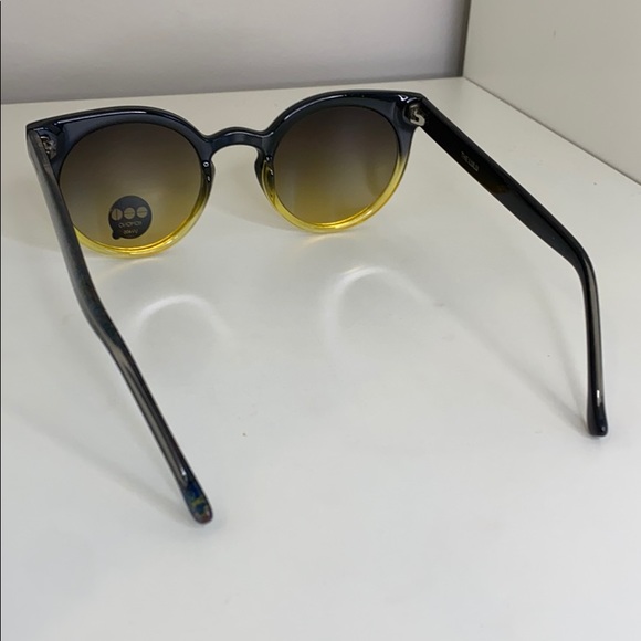 Komono Sunglasses NEW Lulu Black/ Yellow cat eye - Picture 7 of 16